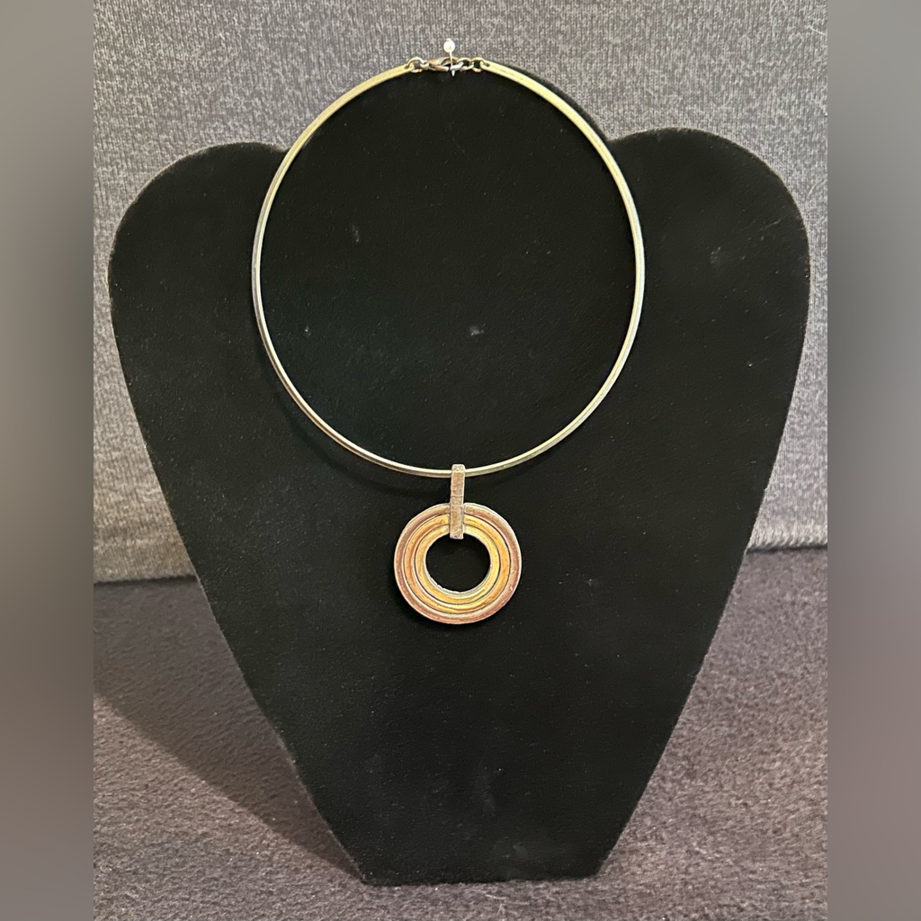 Modernist Brutalist Choker Necklace Punk Goth Statement Jewelry 21$